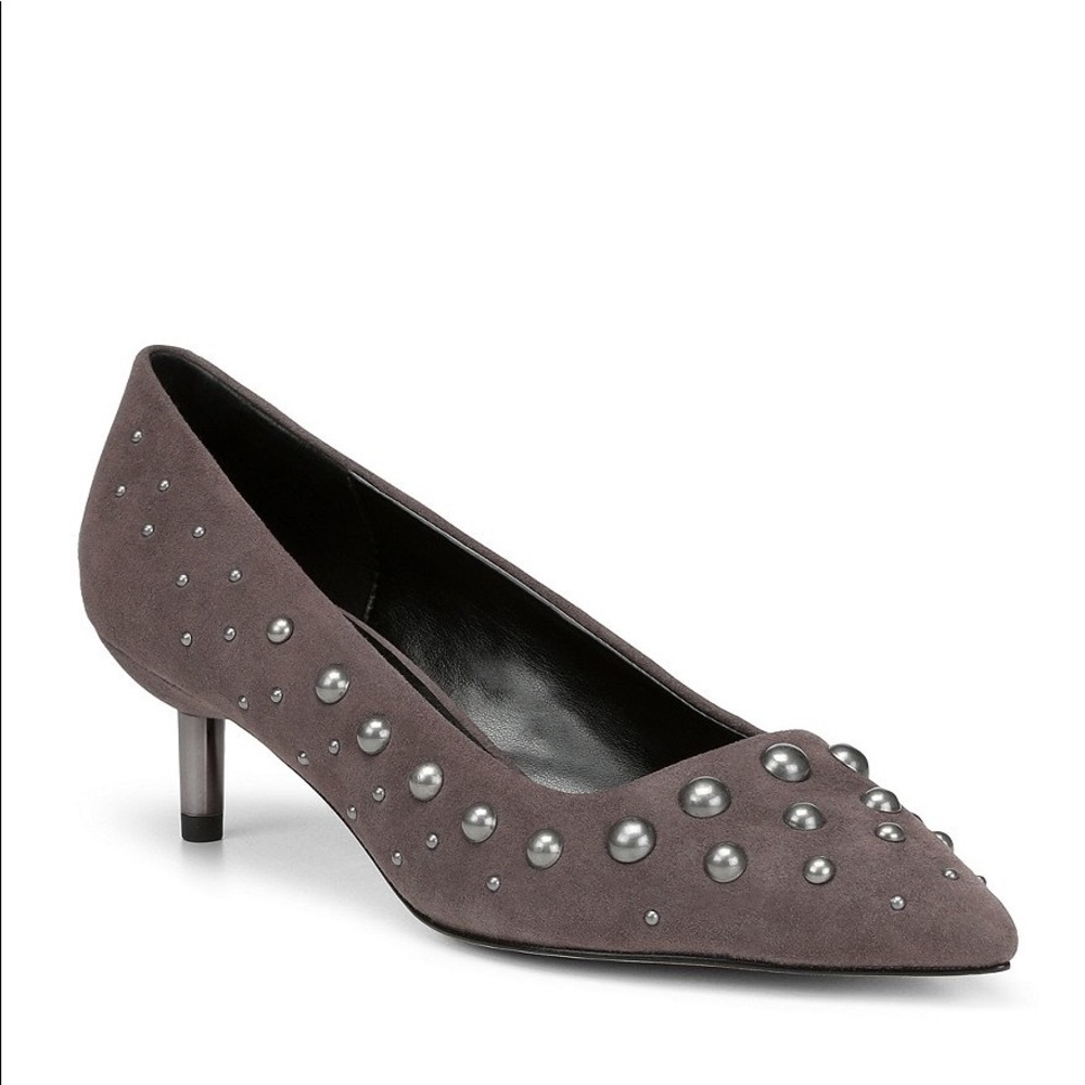 Donald Pliner Bazie Studded kitten heel pump